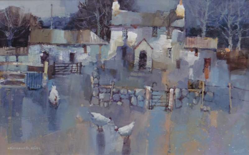 Farmhouse with Chickens